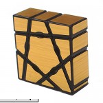 HJXD globle Smooth and Speed 1x3x3 Sticker Ghost Magic Cube 2.24 x 2.24 x 0.75 inches Glod  B075HCHWPY